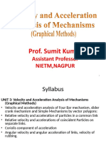 Unit-2 Velocity and Acceleration Analysis - Graphical Method