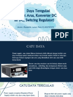 Catu Daya Teregulasi (Penguat Arus, Konverter DC Ke DC, Switcing Regulator) (HARTINI MUSDAHLIFA - H021191070)