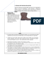 Ficha Tecnica Epp Protección de Pies