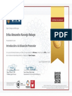 Certificate UTPL Preescolar