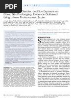 Effect of Age, Gender, and Sun Exposure On Ethnic Skin Photoaging: Evidence Gathered Using A New Photonumeric Scale