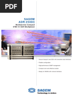 Sagem ADR 2500C: Multiservice Compact STM-16 SDH Multiplexer