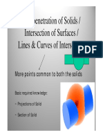 Interpenetration of Solids / Intersection of Surfaces / Lines & Curves of Intersection