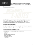 Centrifugal Pump Definition Components Working Priming Advantages Disadvantages and Applications PDF