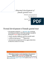 Abnormal Development of Female Genital Tract