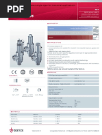 Series 461: TÜV/CE Safety Valves Angle-Type For Industrial Applications