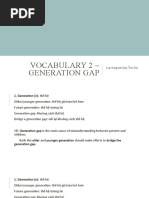 Vocabulary 2 - Generation Gap