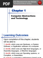 Computer Abstractions and Technology: Omputer Rganization AND Esign