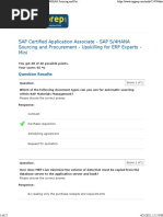 SAP Certified Application Associate - SAP S/4HANA Sourcing and Procurement - Upskilling For ERP Experts - Mini