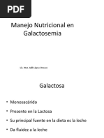 Manejo Nutricional en Galactosemia