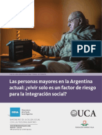 Amadasi - Tinoboras - Las Personas Mayores en La Argentina Actual - Vivir Solo Es Un Factor de Riesgo para La Integración Social