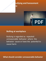 Work Place Bullying and Harassment S-Id S-Name