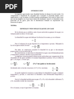 Densidad y PM de Los Gases