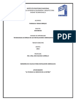 Memoria de Calculo para Instalacion Hidraulica. Paniagua Teran Enrique 2020380620