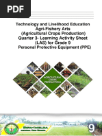 Agri-Fishery Arts (Agricultural Crops Production) Quarter 3-Learning Activity Sheet (LAS) For Grade 9