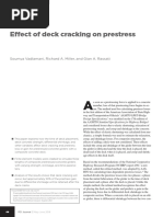 Effect of Deck Cracking On Prestress: Soumya Vadlamani, Richard A. Miller, and Gian A. Rassati