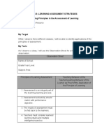 Fs 5: Learning Assessment Strategies EPISODE 1: Guiding Principles in The Assessment of Learning