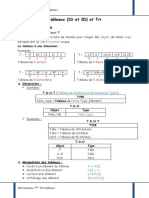 Tableux 1D Et 2D Et Tri