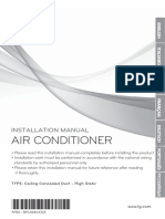 Air Conditioner: Installation Manual