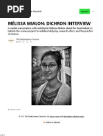 Mélissa Mialon Dichron Interview - The Disinformation Chronicle