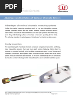 Advantages and Limitations of Confocal Chromatic Sensors