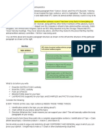 Topic Sentence Practice Reaction Paragraph