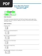 Square-Edge Orifice Flowmeter D and D/2 Pressure Tappings (ISO 5167-2:2003)