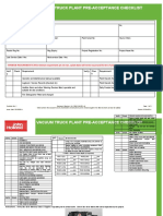 Vacuum Truck Plant Pre-Acceptance Checklist