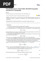 Mathematics: New Refinements of The Erdös-Mordell Inequality and Barrow's Inequality