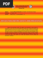 Fire Prevention Reflection