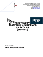 Propuneri Teme Proiecte Amf