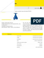 Cast Steel Cylindrical Body Gate Valves Outside Screw and Yoke, PN 100