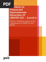 PWC Markets in Financial Instruments Directive 2 Mifid 2 Level 2