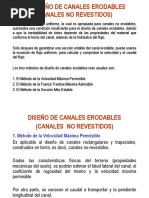 Diseño de Canales Erodables