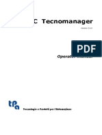 WSC Tecnomanager: Operator Manual