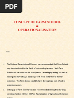 Concept of Farm School & Operationalisation