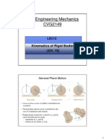 Civil Engineering Mechanics CVG2149: Kinematics of Rigid Bodies (CH. 15)