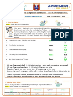 English Lesson 21 Simple Present and Present Continous-October 26TH, 2020