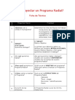 Como Proyectar Un Programa Radial