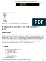 Best Practice Guidelines For Turbomachinery CFD