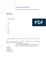 Prueba Números Recuperativa