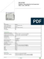 Product Data Sheet: Relayaux - Three Phase Trip Circuit Supervision Relay - 2 C/O - 220 V DC