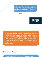 Minggu 3 - Fungsi Dan Peran Perjanjian Serta Perikatan Dalam Kegiatan Bisnis