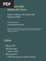 Government 90dn Mapping The Census: Lecture 3: More On GIS Spatial Data Structures TIGER