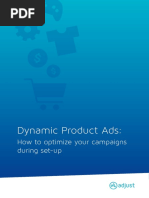 Dynamic Product Ads:: How To Optimize Your Campaigns During Set-Up