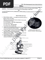 Cell Class 9 NSEJS Notes