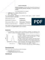 Potentiometry: Cell Reference Indicator Junction