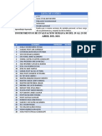 Lista de Cotejo Del 19 Al 23 de Abril