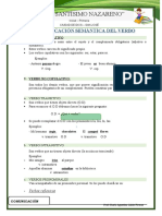 Clasificación Semática Del Verbo