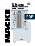 HRS120 High Resolution Powered Subwoofer Owner'S Manual: Standard Settings Input/Output Input/Output